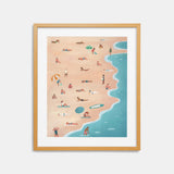 Beach Painting Print Gonzalo Martinez Moreno