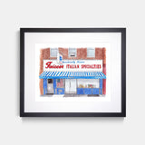Faicco's Italian Specialties Watercolor Art Print