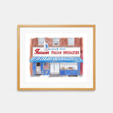 Faicco's Italian Specialties Watercolor Art Print