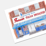 Faicco's Italian Specialties Watercolor Art Print