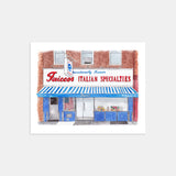 Faicco's Italian Specialties Watercolor Art Print