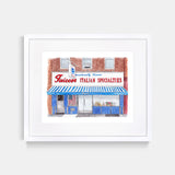 Faicco's Italian Specialties Watercolor Art Print