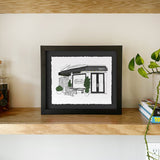 Custom Float Mounted Restaurant Illustration