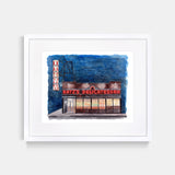 Katz's Deli Watercolor Print New York City