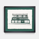 Custom Float Mounted Restaurant Illustration