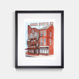 Union Oyster House Boston Watercolor Print