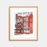 Union Oyster House Boston Watercolor Print