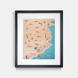 Beach Painting Print Gonzalo Martinez Moreno