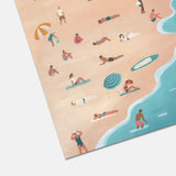 Beach Painting Print Gonzalo Martinez Moreno