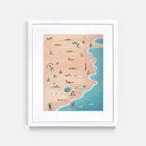 Beach Painting Print Gonzalo Martinez Moreno