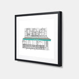 Cafe Mogador of the East Village Art Print