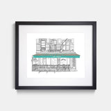 Cafe Mogador of the East Village Art Print