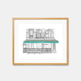 Cafe Mogador of the East Village Art Print