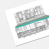 Cafe Mogador of the East Village Art Print