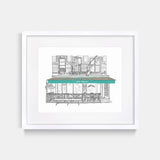Cafe Mogador of the East Village Art Print
