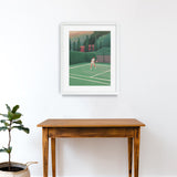 Hotel Il Pellicano Tennis Court Framed Print