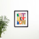 Intuition Letter Art Print Black Frame