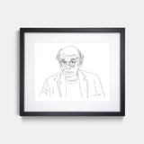 Larry David Illustration Print