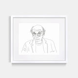 Larry David Illustration Print