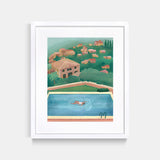 Mallorca Swimming Pool Painting Print