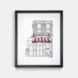 Mamoun's Falafel NYC Art Print