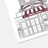 Mamoun's Falafel NYC Art Print