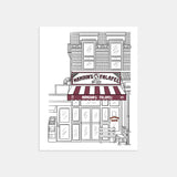 Mamoun's Falafel NYC Art Print