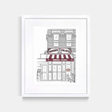 Mamoun's Falafel NYC Art Print