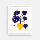 Monstera Art Print White Frame By Jordan Lee