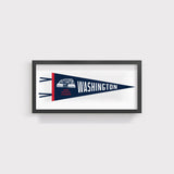 Washington Nationals World Series Champs Pennant Print With Black Frame