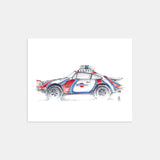 Porsche Martini Art Print by Stefan Saak