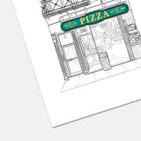 Prince St Pizza Art Print