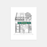 Prince St Pizza Art Print