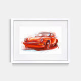 Classic Porsche 911 Red by Stephen Selzler