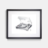 Technics 1200 Turntable Print by Stefan Saak