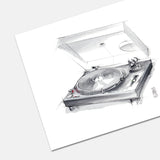 Technics 1200 Turntable Print by Stefan Saak