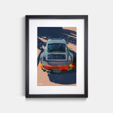 Turbo Shadows Print by Stephen Selzler Black Frame