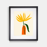 Wildflower Art Print Black Frame By Jordan Lee