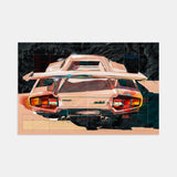Wing Lamborghini Countach Art Print
