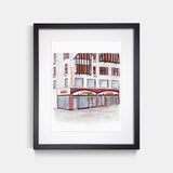 Zabar's New York Watercolor Art Print