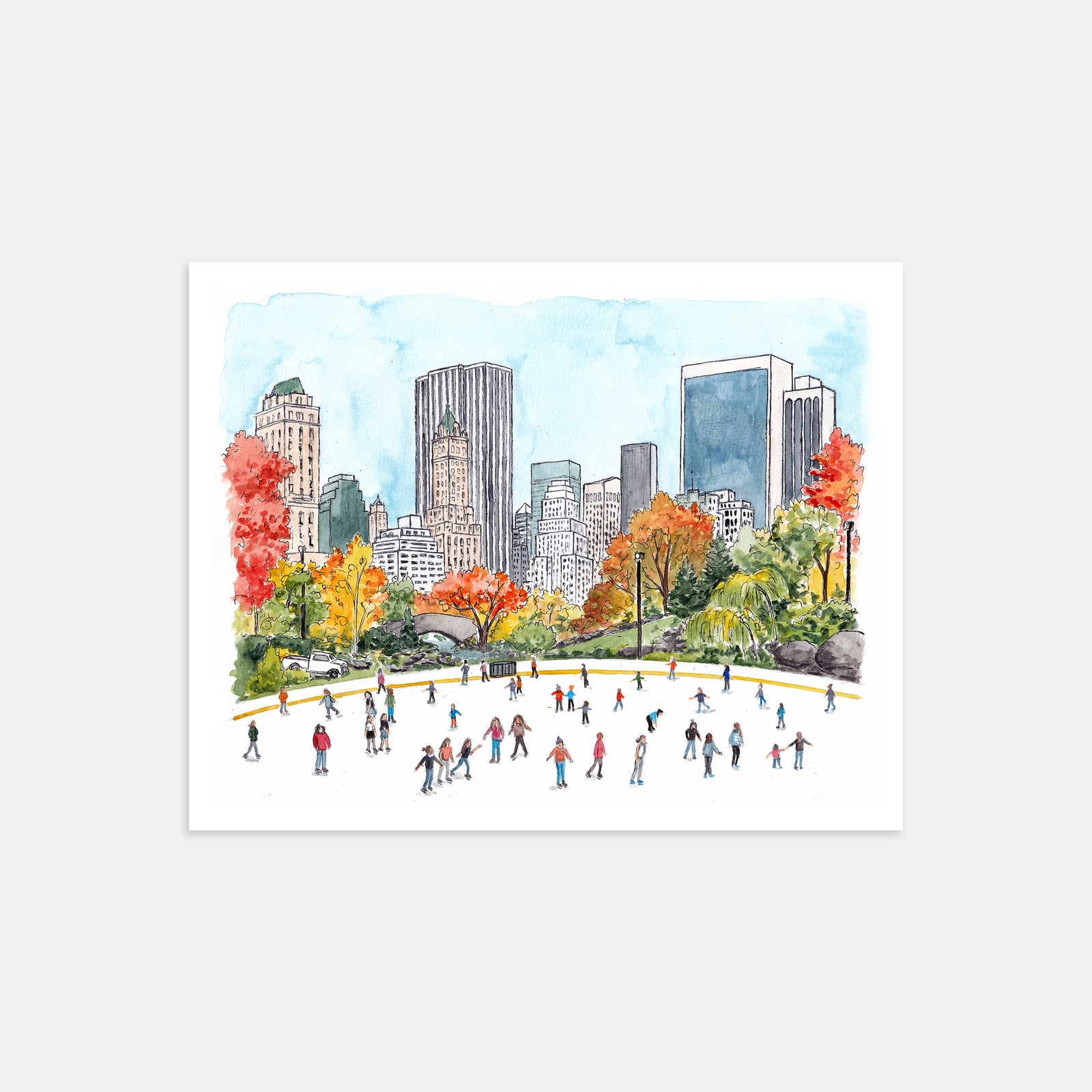 Central Park Ice NYC Skating Print – Prospect Print Co.