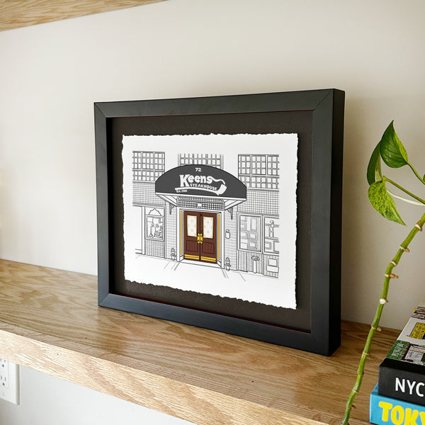 Custom Float Mounted Restaurant Illustration