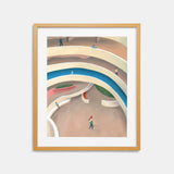 Guggenheim Museum Rotunda Art Print Natural Frame