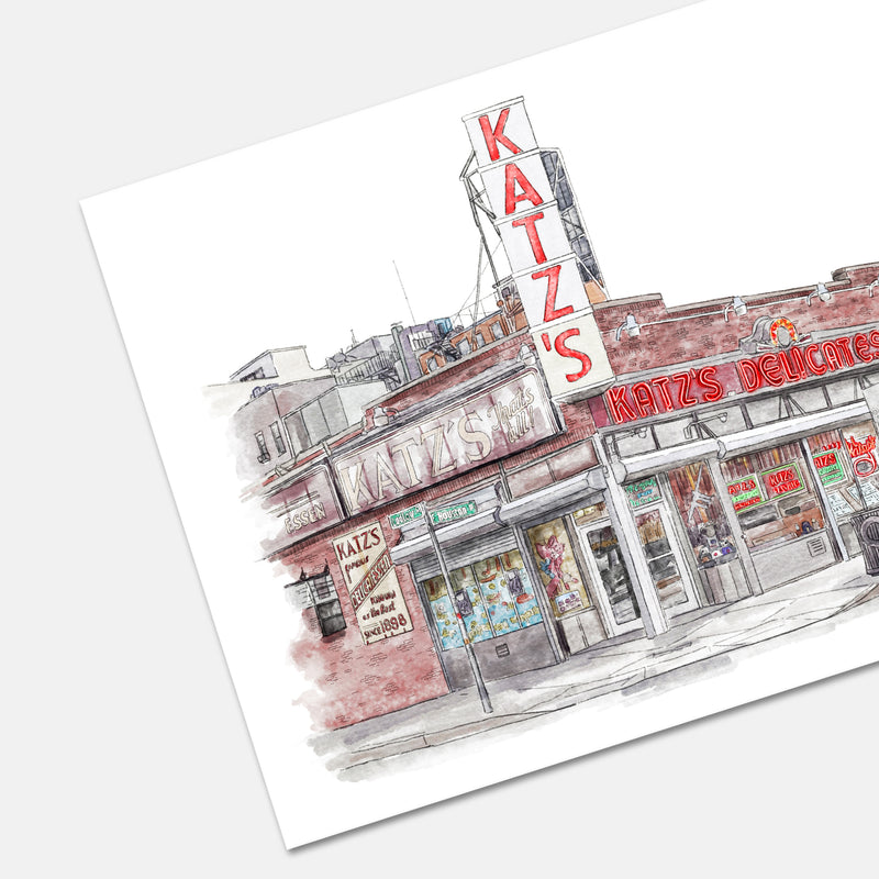 Katz's Deli of New York City Art Print