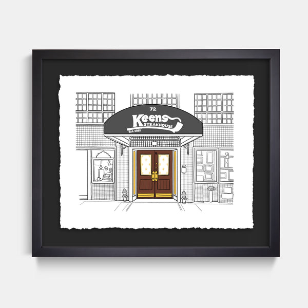 Custom Float Mounted Restaurant Illustration