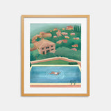 Mallorca Swimming Pool Painting Print