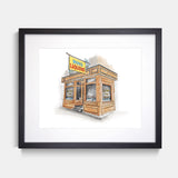 Red Hook Tavern Watercolor Art Print