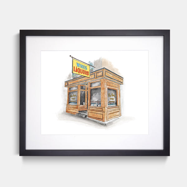 Red Hook Tavern Watercolor Art Print