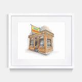 Red Hook Tavern Watercolor Art Print