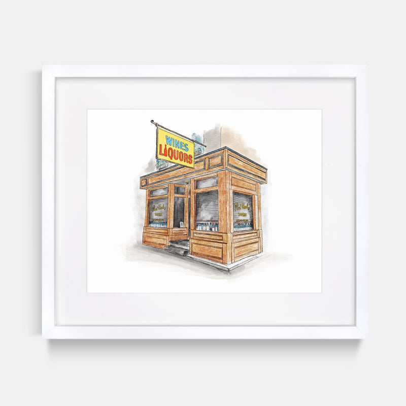 Red Hook Tavern Watercolor Art Print